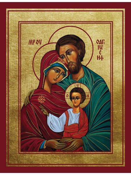 Ikona Złocona Święta Rodzina IK A-03