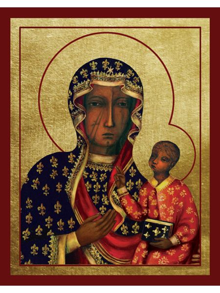 Ikona Złocona Matka Boża Częstochowska IK C-09
