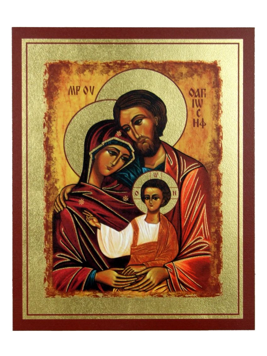 Ikona Złocona Święta Rodzina IK A-05