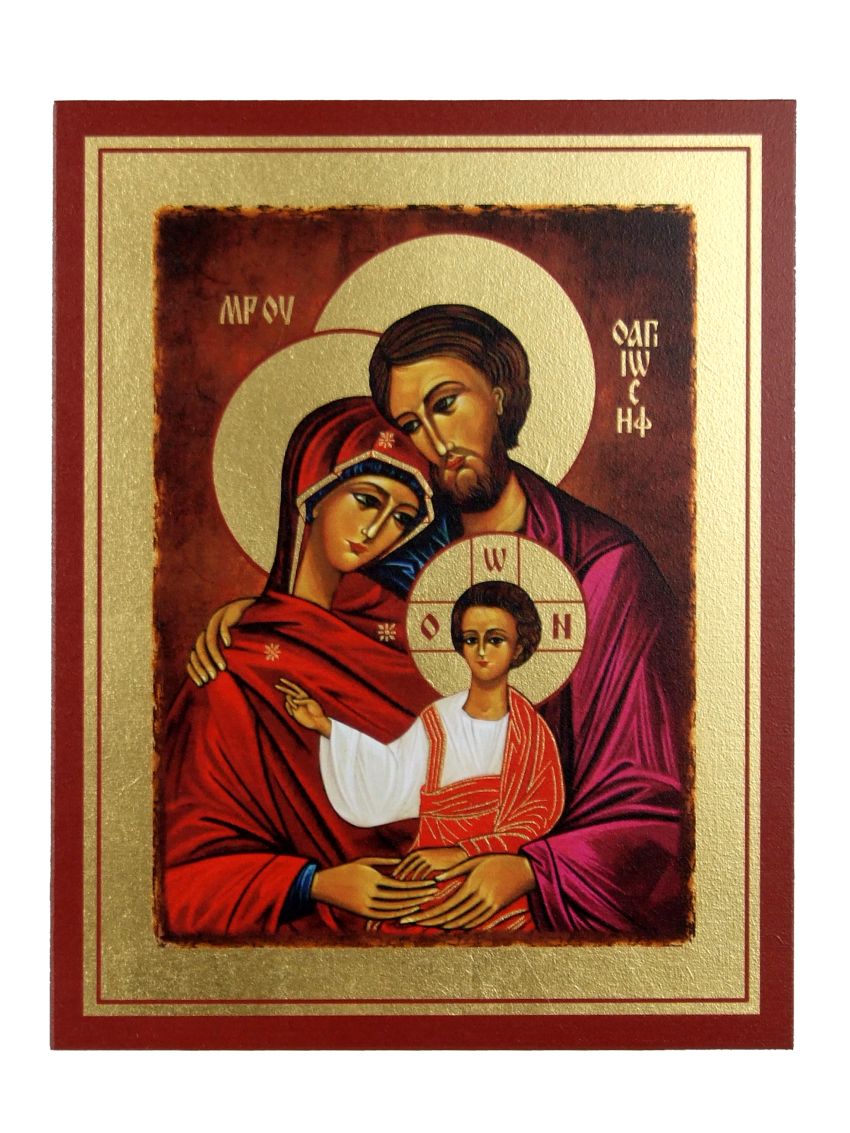 Ikona Złocona Święta Rodzina IK C-06